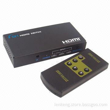 Top Quality 3 x 1 HDMI® Switches, 3D 1,080P at 24Hz Supported